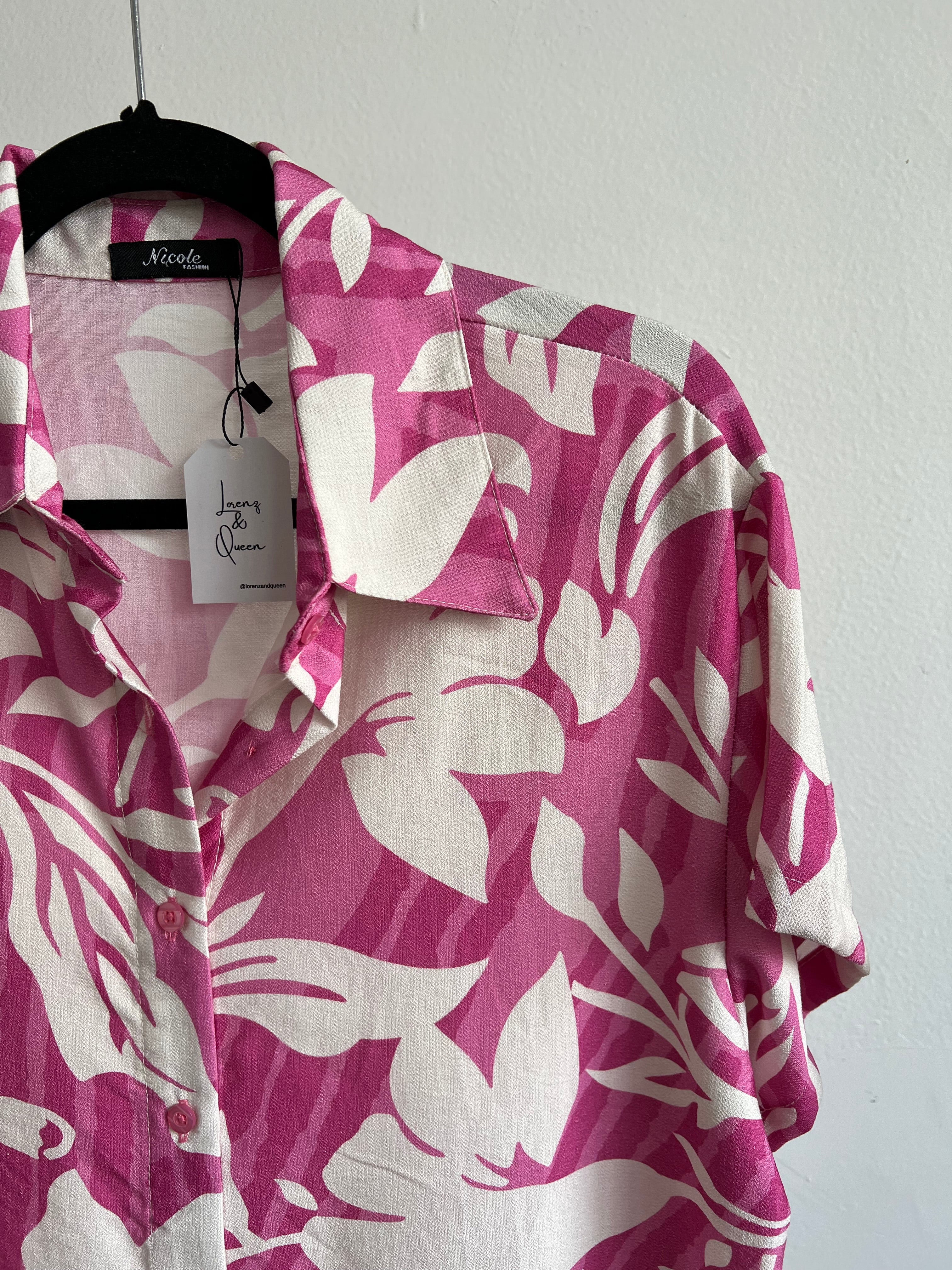 Set estampado rosa