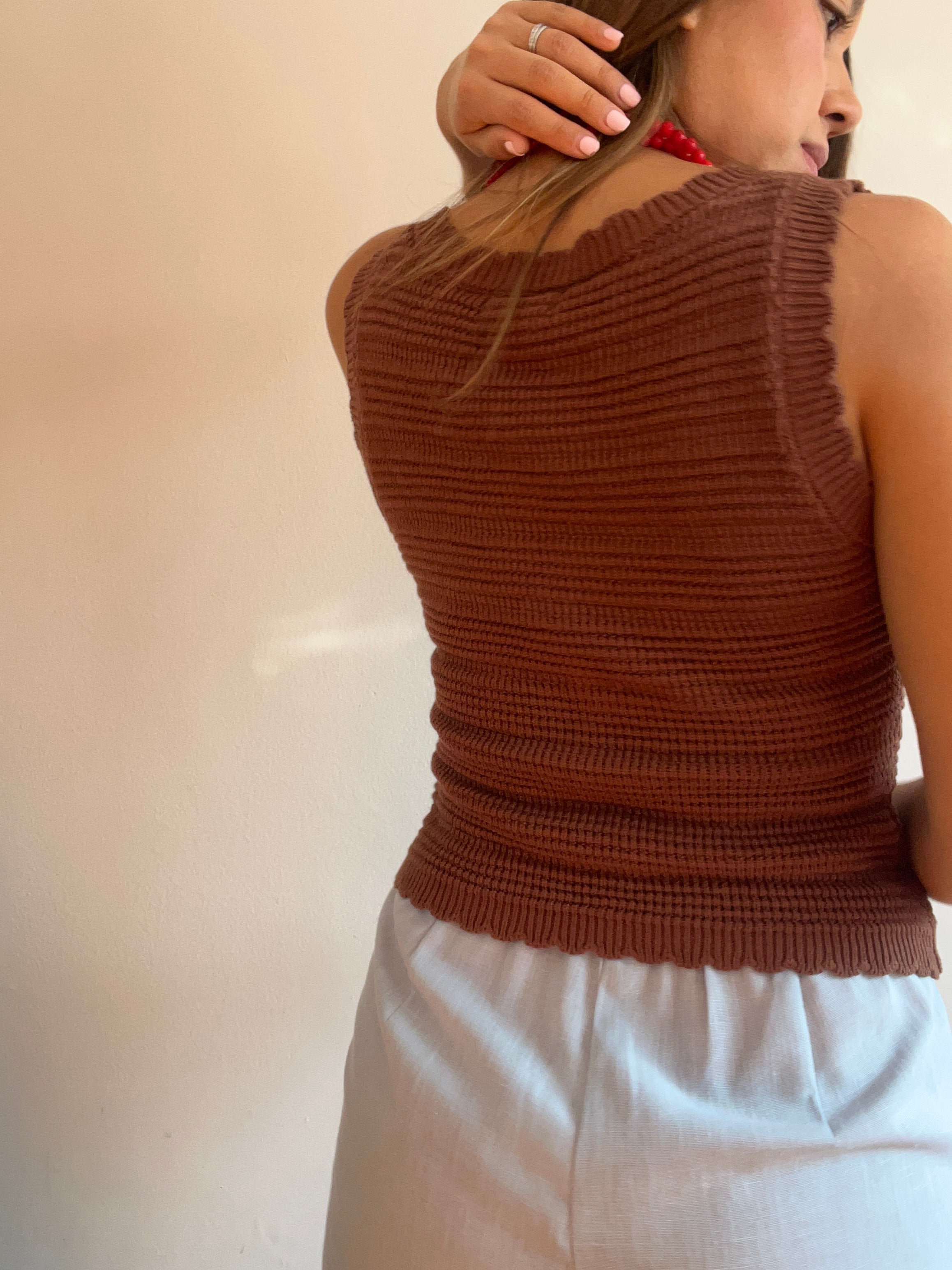 Blusa Hilo café