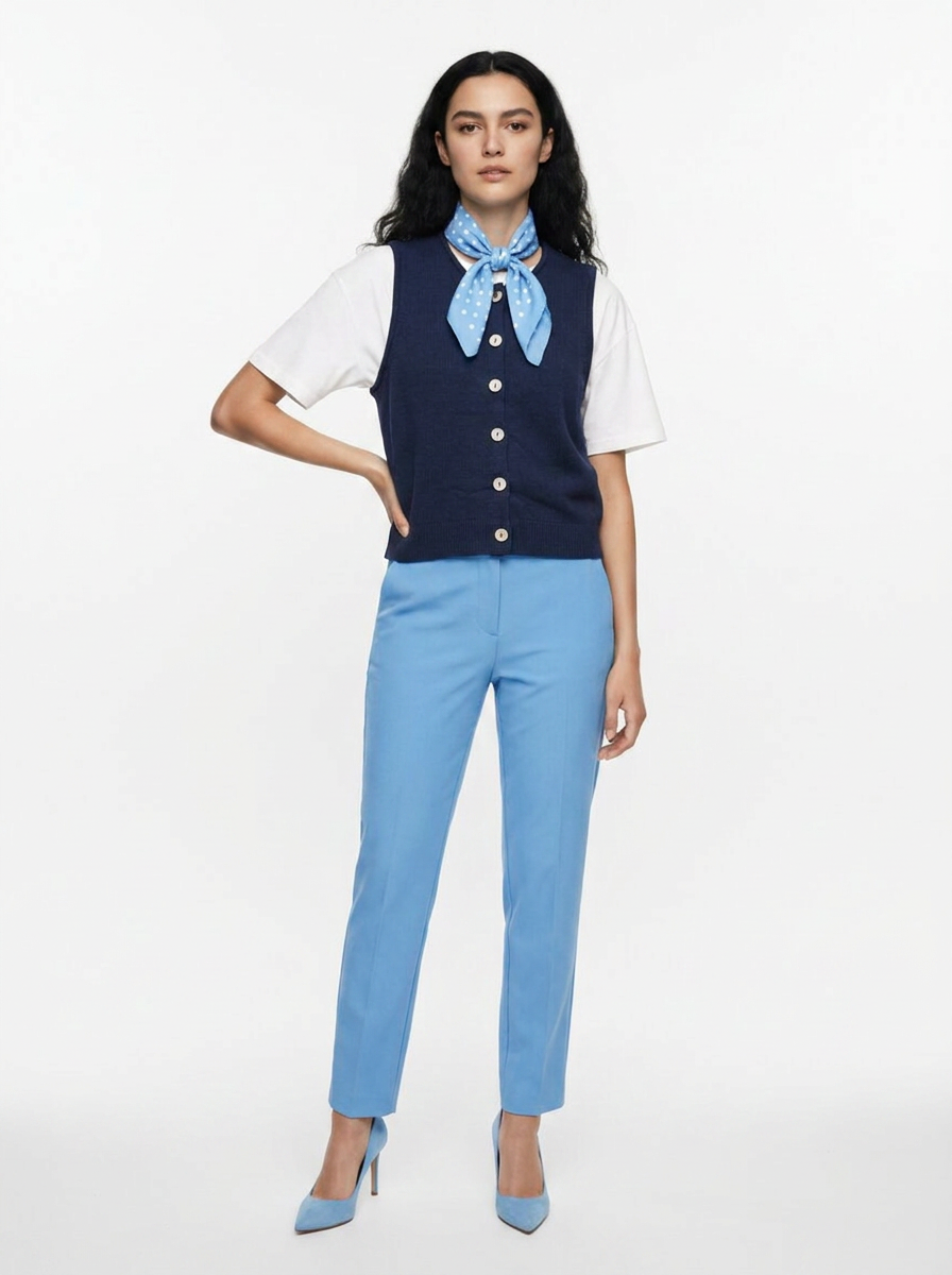 Blusa chaleco Luisa Blue